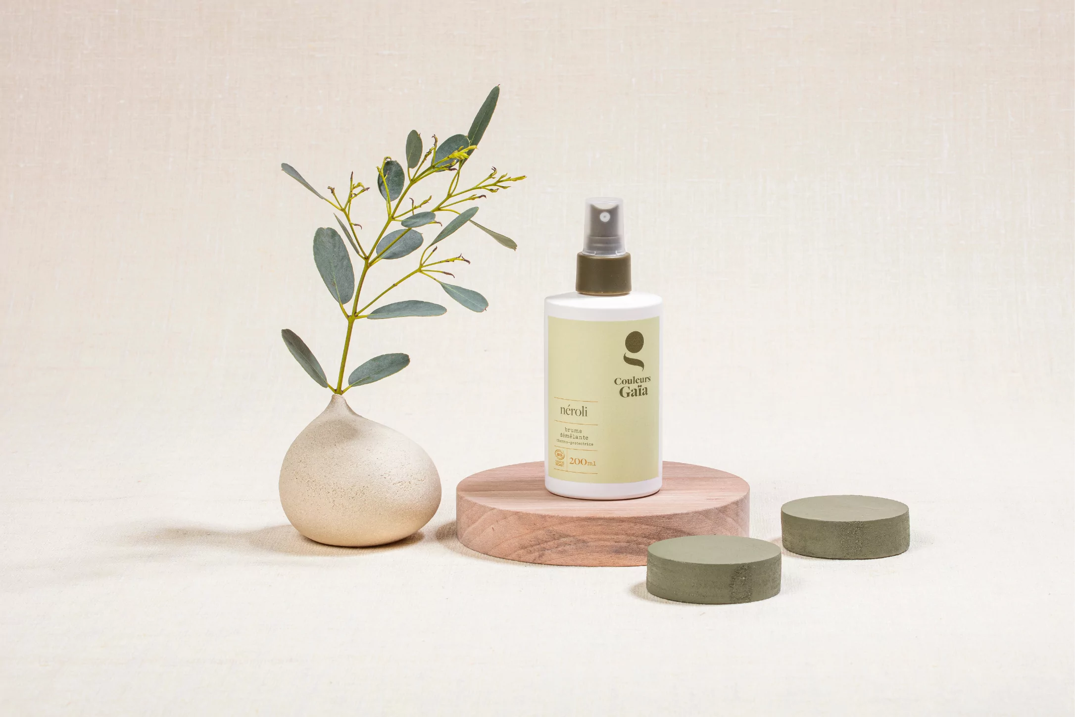 Brume démêlante sans rinçage et thermo-protectrice certifiée bio - NE200-C1 – Image 2