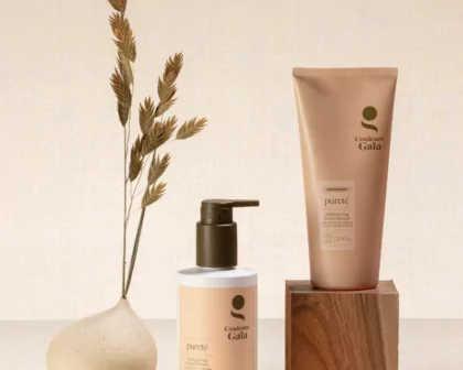 Shampoing et son éco-recharge shampoing Pureté dans une ambiance naturelle