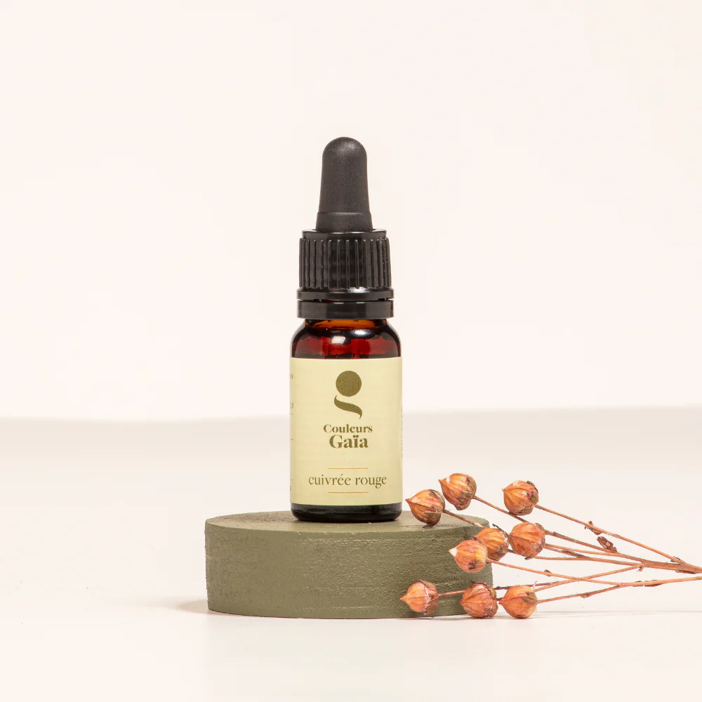 Complexe d'huiles essentielles certifié bio pour des reflets cuivrés rouges - QROU10-C1